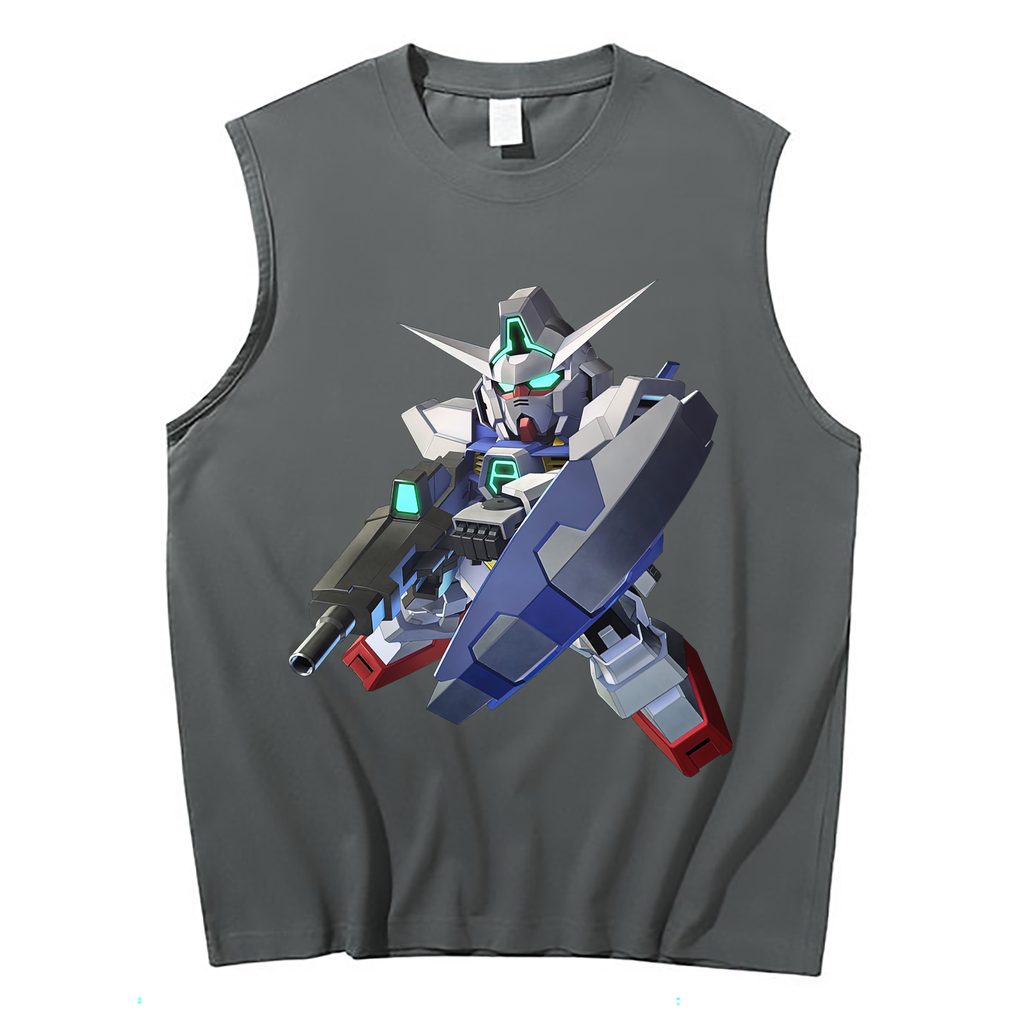 （画像用） 機動戦士ガンダム Mobile Suit Gundam コットン100％タンクトップ（フロントプリント）